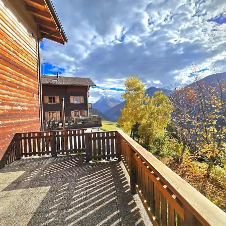 Tsandelanne Avec Terrasse Panoramique, Val D'herens شقة