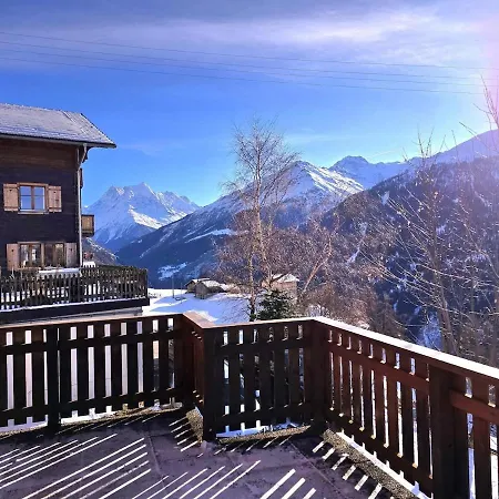 Tsandelanne Avec Terrasse Panoramique, Val D'herens 아파트 Saint-Martin